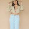 LE LIS Tops GEORGIA CROPPED BLOUSE