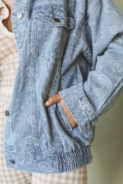 LE LIS SAVANNAH DENIM JACKET