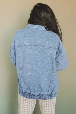 LE LIS SAVANNAH DENIM JACKET