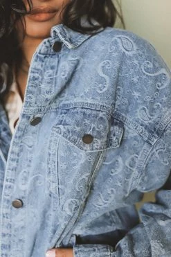LE LIS SAVANNAH DENIM JACKET