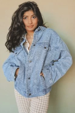 LE LIS SAVANNAH DENIM JACKET