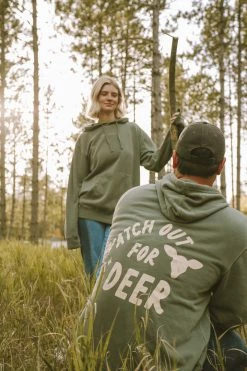 HumanKIND Company WATCH OUT FOR DEER HOODIE