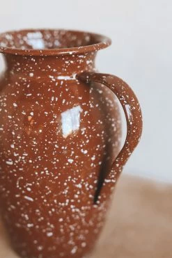 CREATIVE CO OP ENAMEL SPLATTERWARE PITCHER Home