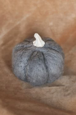 CREATIVE CO OP Home WOOL PUMPKIN DECOR · LARGE