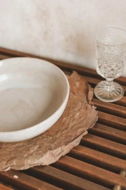 CREATIVE CO OP PATTAL LEAF PLACEMAT STACK Home