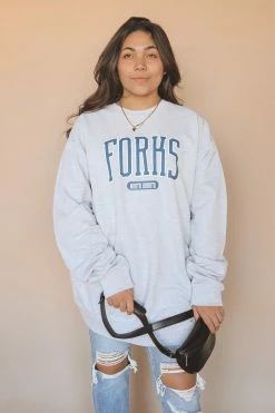 HumanKIND Crewneck Sweatshirts FORKS CLASSIC CREWNECK