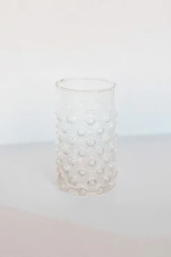 CREATIVE CO OP Home CLEAR HOBNAIL DRINKING GLASS