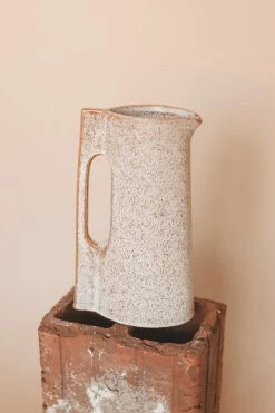 CREATIVE CO OP REACTIVE GLAZE STONEWARE PITCHER