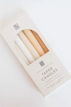 BOTANICA MIXED TAPER CANDLE SET · NEUTRAL