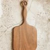 CREATIVE CO OP ACACIA WOOD CHEESE BOARD W/ EXTENDED HANDLE