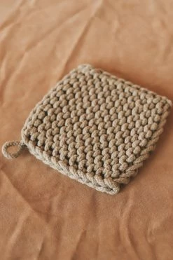 CREATIVE CO OP Home SQUARE CROCHET POTHOLDER
