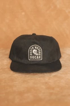 PYKNIC ACCESSORIES DEATH BEFORE DECAF 5 PANEL HAT
