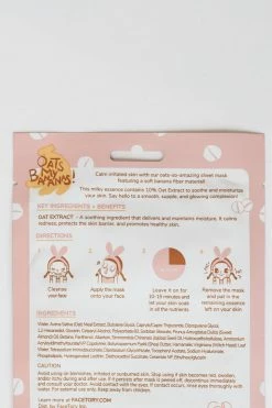 FACETORY OATS + BANANAS SOOTHING AND HYDRATING MASK