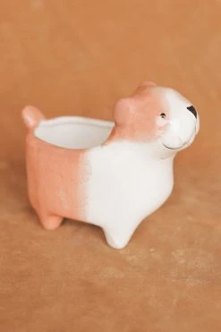 CREATIVE CO OP CERAMIC DOG PLANTER Home