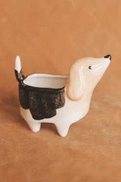 CREATIVE CO OP CERAMIC DOG PLANTER Home