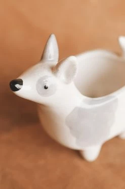 CREATIVE CO OP CERAMIC DOG PLANTER Home