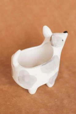 CREATIVE CO OP CERAMIC DOG PLANTER Home