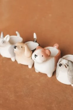 CREATIVE CO OP CERAMIC DOG PLANTER Home