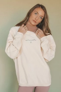 HumanKIND Crewneck Sweatshirts MINNESOTA EMBROIDERED CORDED CREWNECK