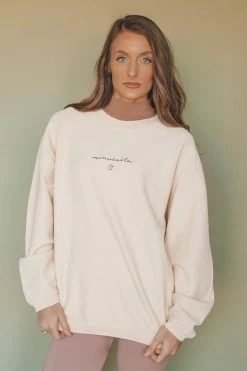 HumanKIND Crewneck Sweatshirts MINNESOTA EMBROIDERED CORDED CREWNECK