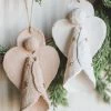 CREATIVE CO OP PAPER MACHE ANGEL ORNAMENT Home