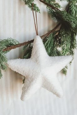 CREATIVE CO OP SHERPA STAR ORNAMENT