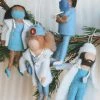 CREATIVE CO OP WOOL HEALTHCARE WORKER ORNAMENT Home