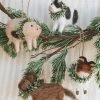 CREATIVE CO OP WOOL FELT FARM ANIMAL ORNAMENT Home