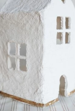 CREATIVE CO OP Home PAPER MACHE HOUSE DECOR