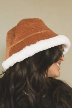 OLIVE & PIQUE ACCESSORIES MAE CORDUROY BUCKET HAT