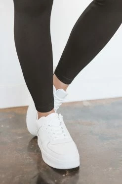 NIKIBIKI RIBBED CROSSOVER WAISTBAND LEGGINGS