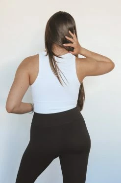 NIKIBIKI CHEVRON HIGH NECK CROP TOP