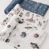 LITTLE UNICORN COTTON MUSLIN SWADDLE 3-PACK · GROUND CONTROL