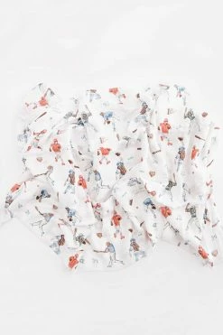 LITTLE UNICORN DELUXE MUSLIN SWADDLE BLANKET · HOME RUN