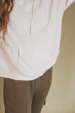 WISHLIST ROWAN WAFFLE KNIT PULLOVER