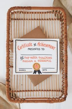 KAT FRENCH DESIGN TEACHER ACHIEVEMENT THANK YOU CARD LIFESTYLE