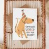 KAT FRENCH DESIGN LIFESTYLE EXCITED DOG BIRTHDAY CARD