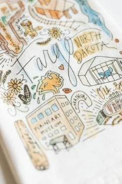 SIGNETSEALED FARGO ATTRACTIONS TEA TOWEL