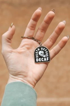 PYKNIC DEATH BEFORE DECAF KEYCHAIN