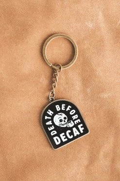 PYKNIC DEATH BEFORE DECAF KEYCHAIN