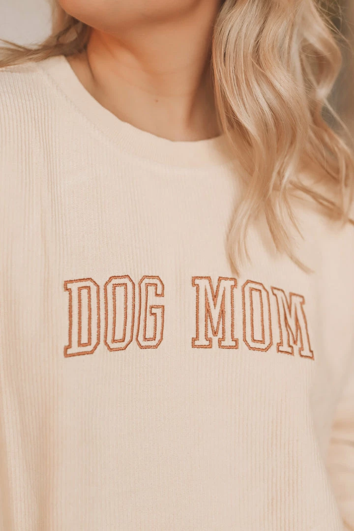 HumanKIND Crewneck Sweatshirts DOG MOM EMBROIDERED CREWNECK 6 HumanKIND Crewneck Sweatshirts DOG MOM EMBROIDERED CREWNECK