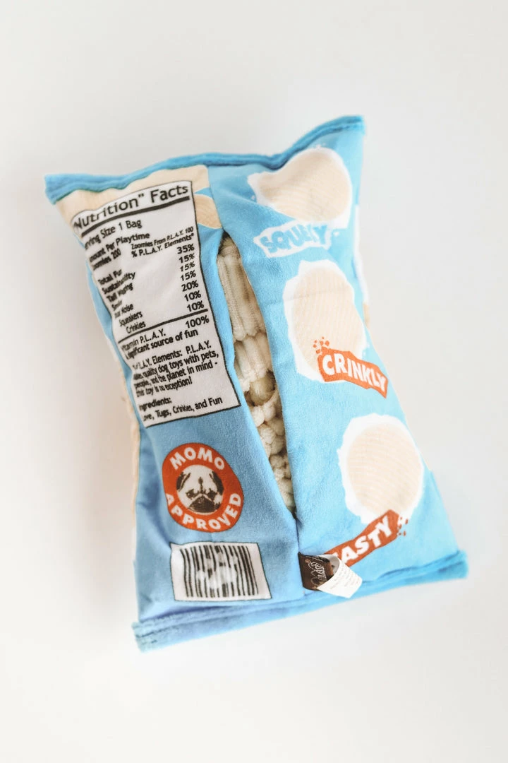 P.L.A.Y. PET LIFESTYLE & YOU FLUFFLES CHIP BAG DOG TOY 5 P.L.A.Y. PET LIFESTYLE & YOU FLUFFLES CHIP BAG DOG TOY
