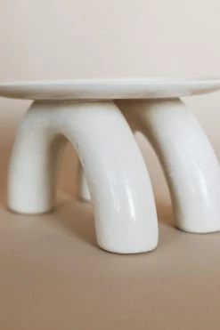 ACCENT DECOR Home ECHO FOOTED SAUCER