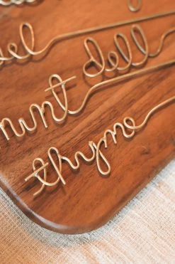 ACCENT DECOR GOLD WIRE HERB MARKERS
