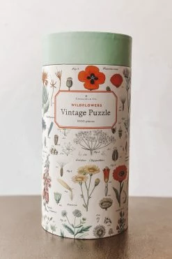 CAVALLINI PAPERS & CO. LIFESTYLE WILDFLOWERS VINTAGE PUZZLE