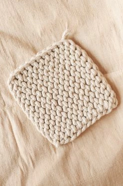 CREATIVE CO OP Home SQUARE CROCHET POTHOLDER