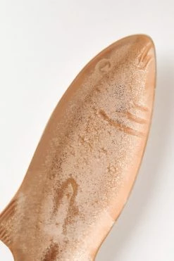 CREATIVE CO OP STONEWARE FISH PLATE Home