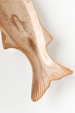 CREATIVE CO OP STONEWARE FISH PLATE Home