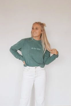 HumanKIND OH FER SHER EMBROIDERED LONG SLEEVE