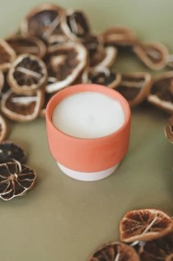 PADDYWAX Home PINK + CORAL COLOR BLOCK CANDLE · SPARKLING GRAPEFRUIT